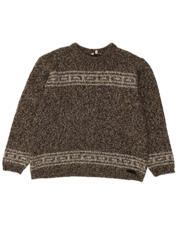 Levi's Dame sweater med rund hals DK 14 Medium Brown Fair Isle