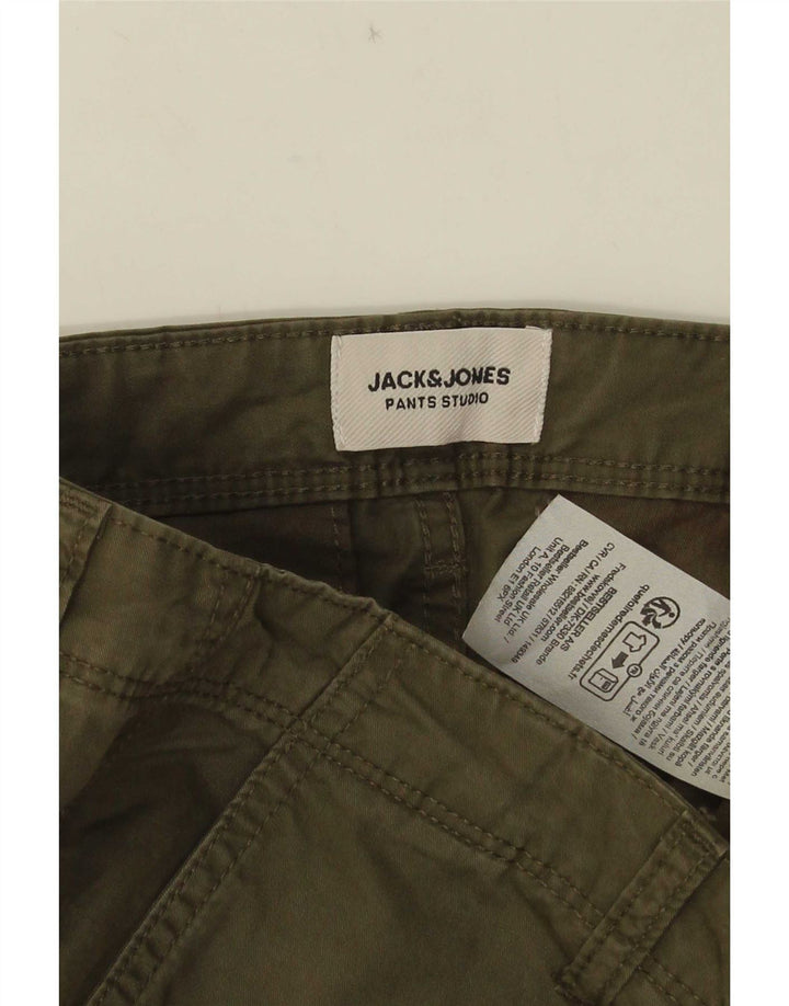 Jack & Jones Herre Cargo Shorts Medium W34 Khaki Bomuld