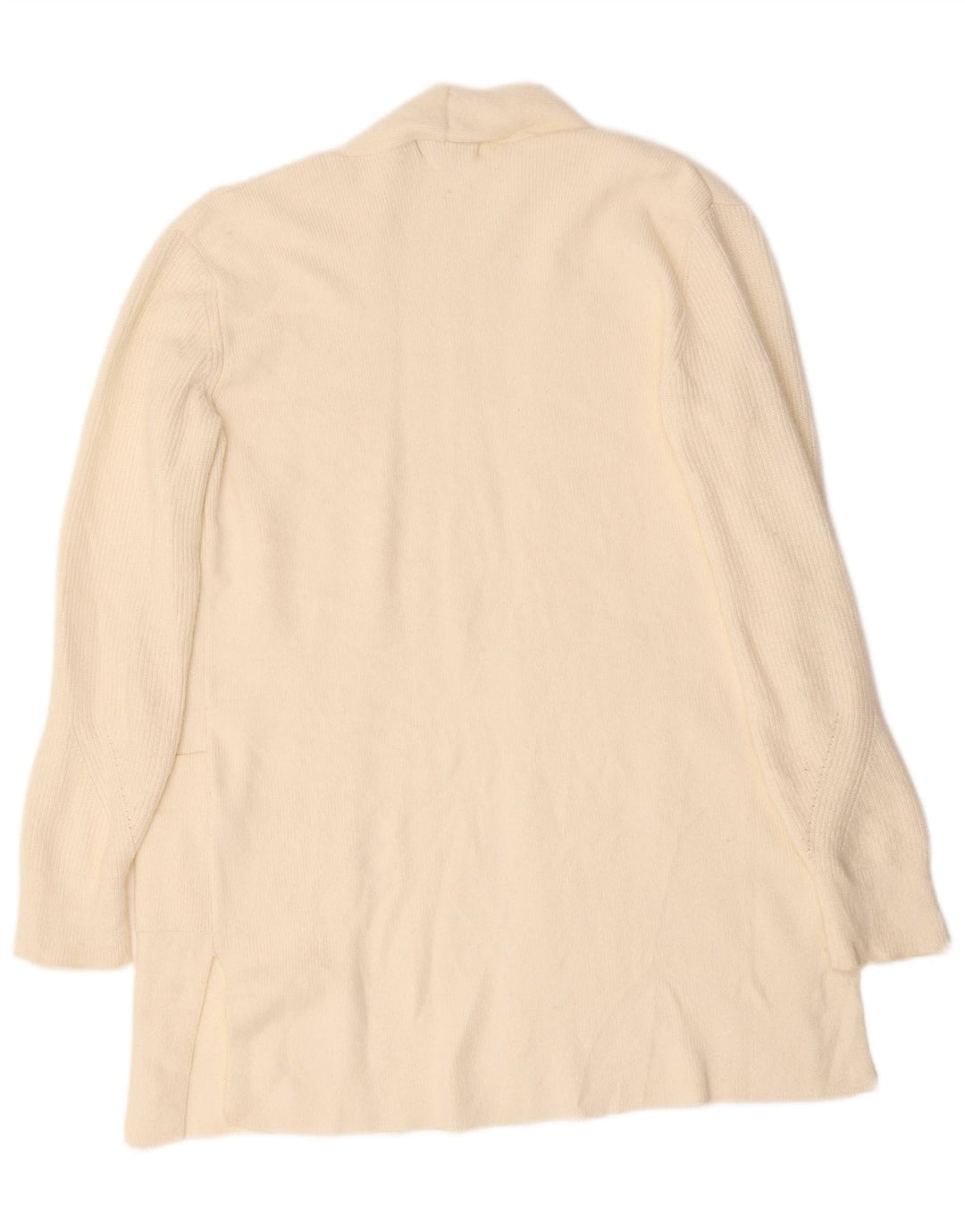 Marks & Spencer Dame Longline Cardigan Sweater UK 12 Medium Off White