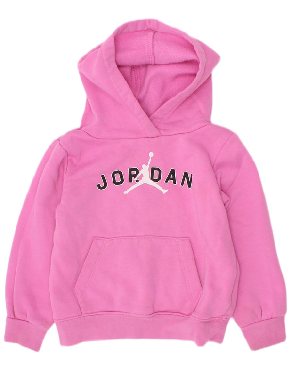 Jordan piger grafisk hættetrøje 2-3 år Pink bomuld