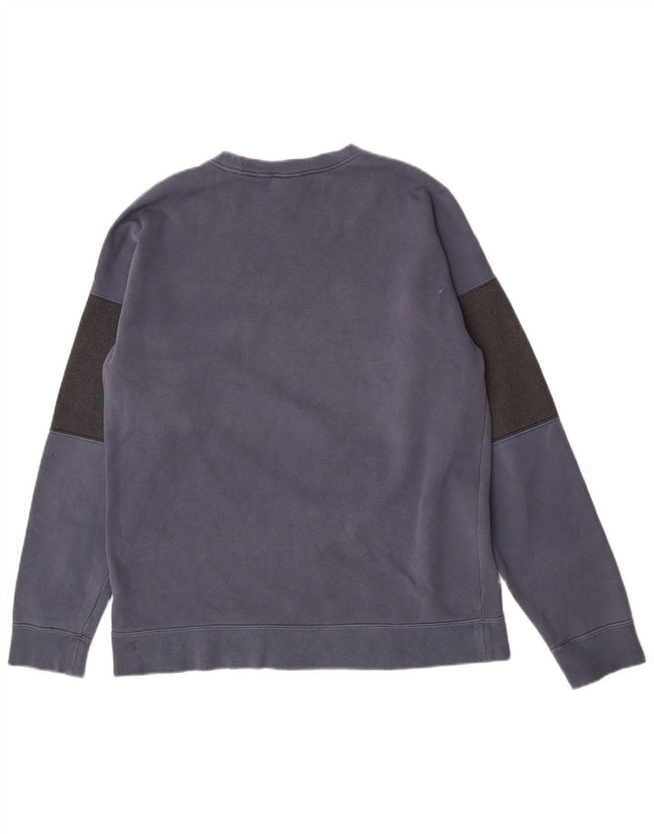 Nike Herre grafisk sweatshirt Jumper Medium Blue Colourblock Bomuld