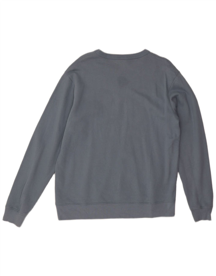 Zara Herre Sweatshirt Jumper Stor Blå Bomuld