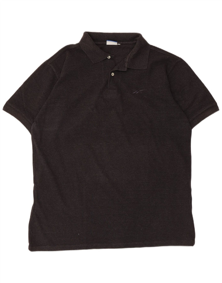 Reebok herre poloshirt XL sort bomuld