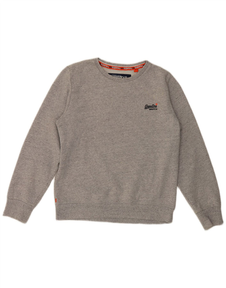 Superdry Sweatshirt Jumper til mænd XL Grå bomuld