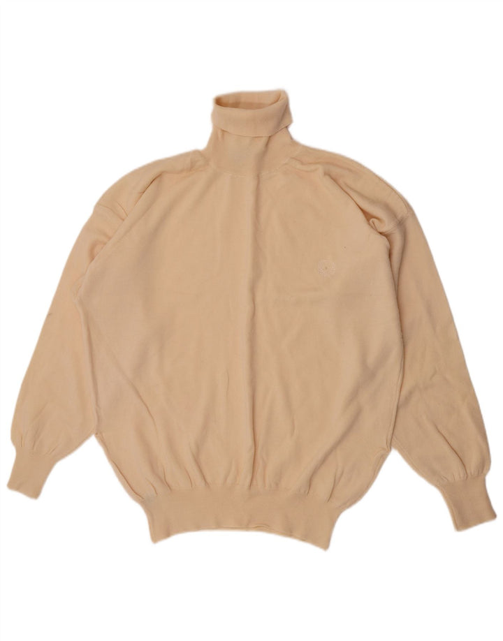 Vintage Herre rullehals sweater XL beige uld