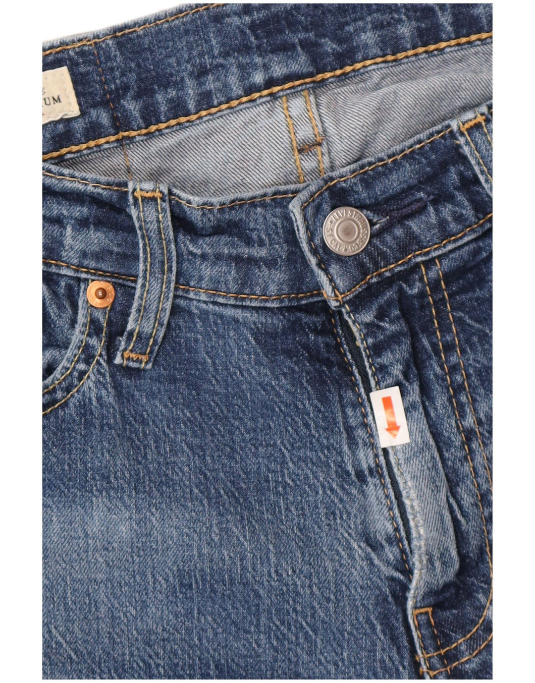LEVI'S Herre 511 Slim Jeans W29 L34 Blå Bomuld