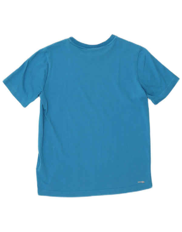 Adidas drenge Climalite grafisk t-shirt top 13-14 år blå bomuld