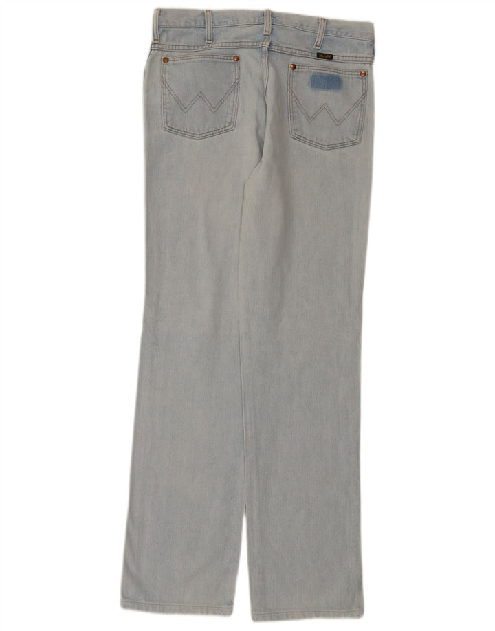 Wrangler Straight Jeans til mænd W33 L34 blå bomuld