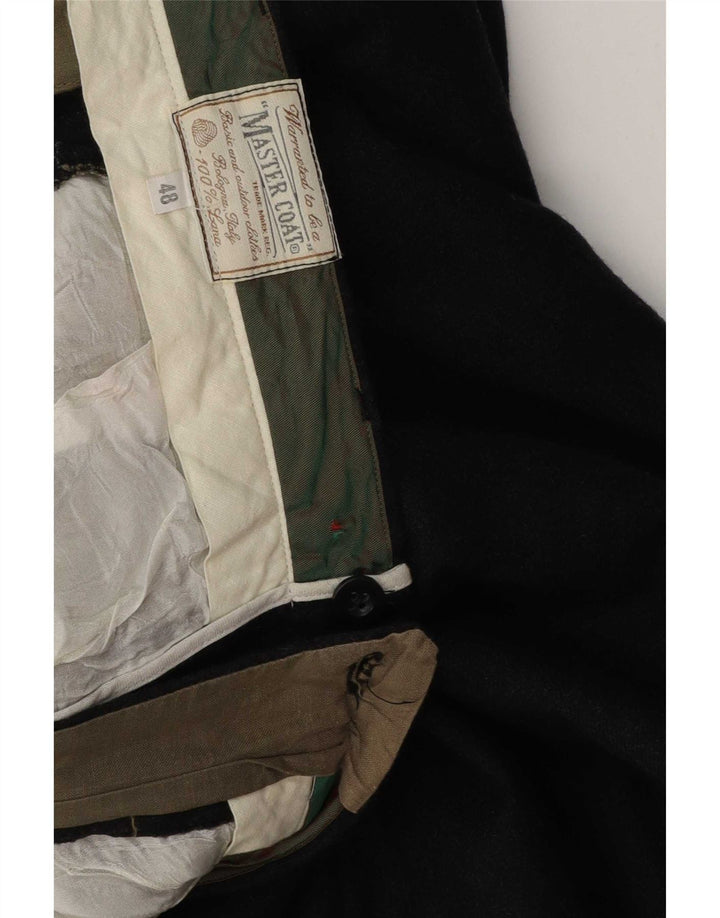 Master Coat Herre Pegged Suit Bukser IT 48 Medium W32 L29 Grå Uld