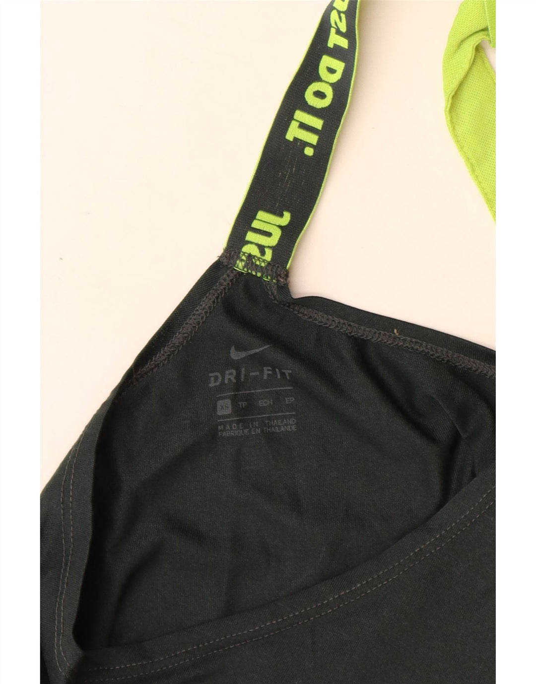 Nike Dame Grafisk Vest Top UK 6 XS Sort