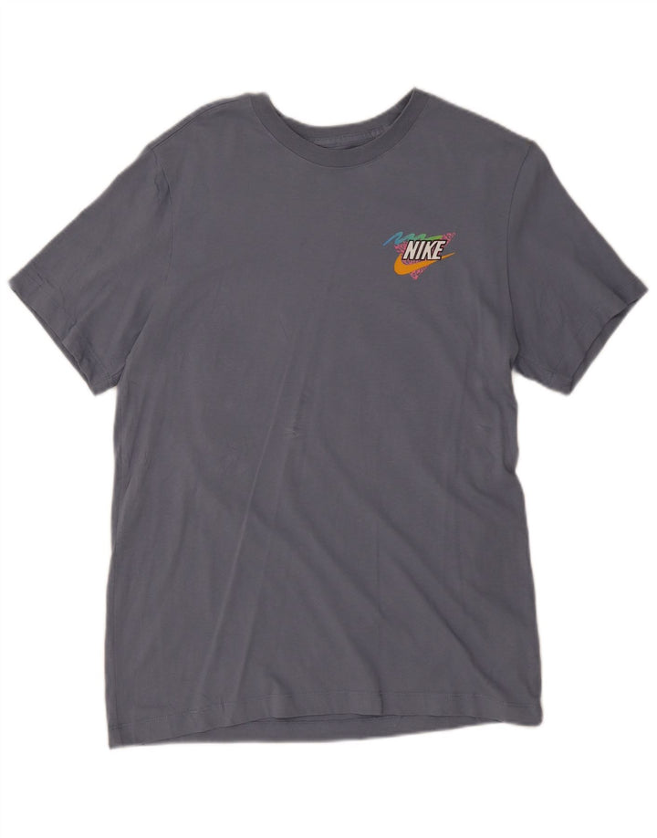 Nike grafisk T-shirt top til kvinder DK 14 Stor grå bomuld
