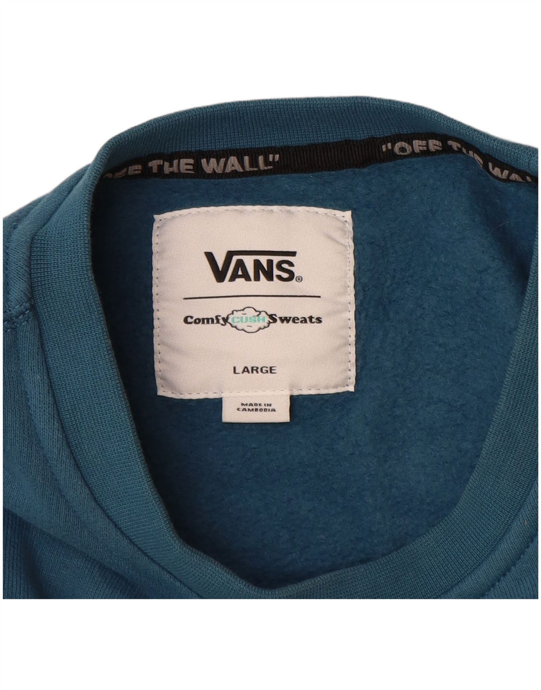 VANS Herre Sweatshirt Jumper Stor Blå Bomuld
