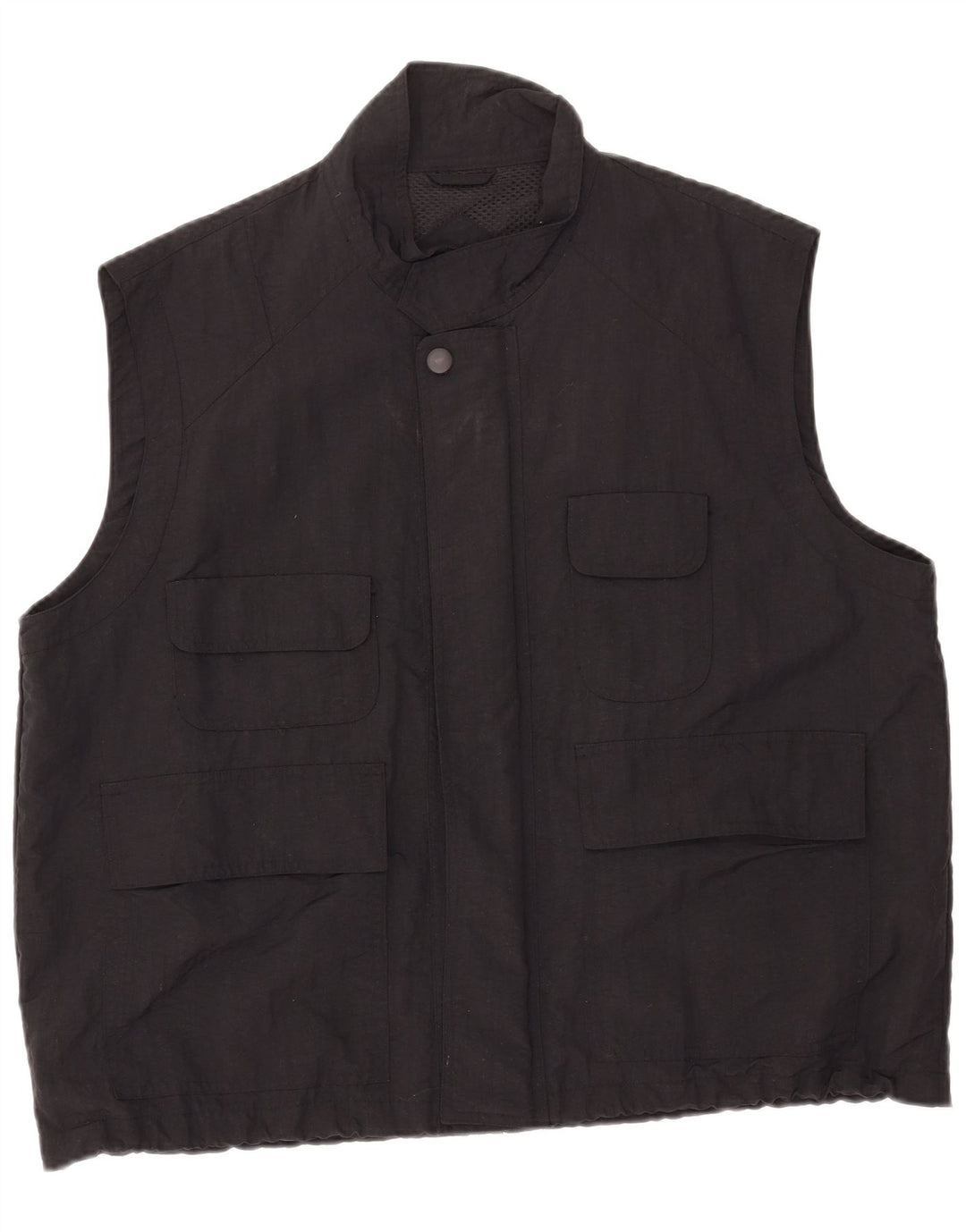 Persons Herre Utility Gilet UK 44 2XL Sort Nylon