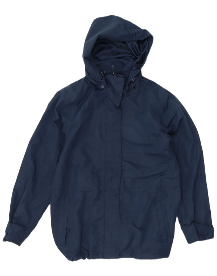 Mountain Warehouse Dame Regnjakke med hætte UK 10 Small Navy Blue