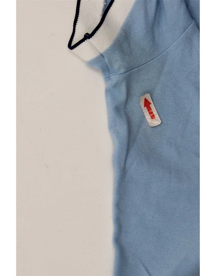 Fred Perry Dame Polo Shirt Medium Blue Cotton Sports