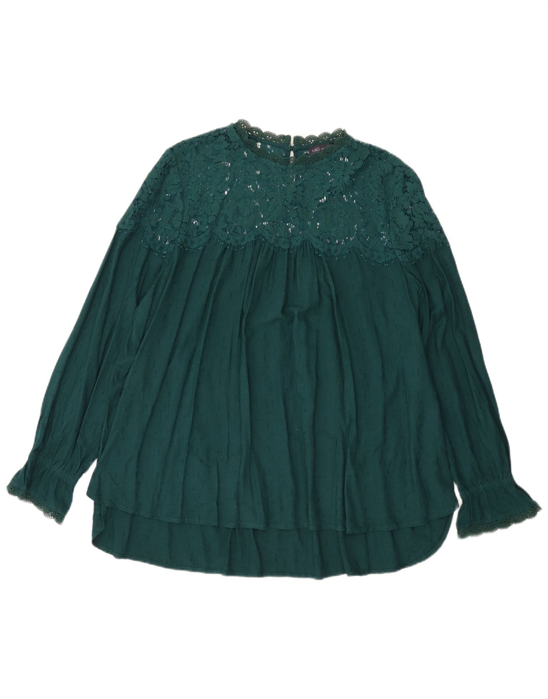 Marks & Spencer Damebluse Top UK 22 3XL Grøn Viscose