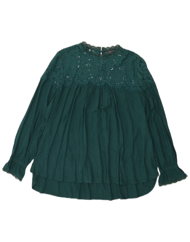 Marks & Spencer Damebluse Top UK 22 3XL Grøn Viscose