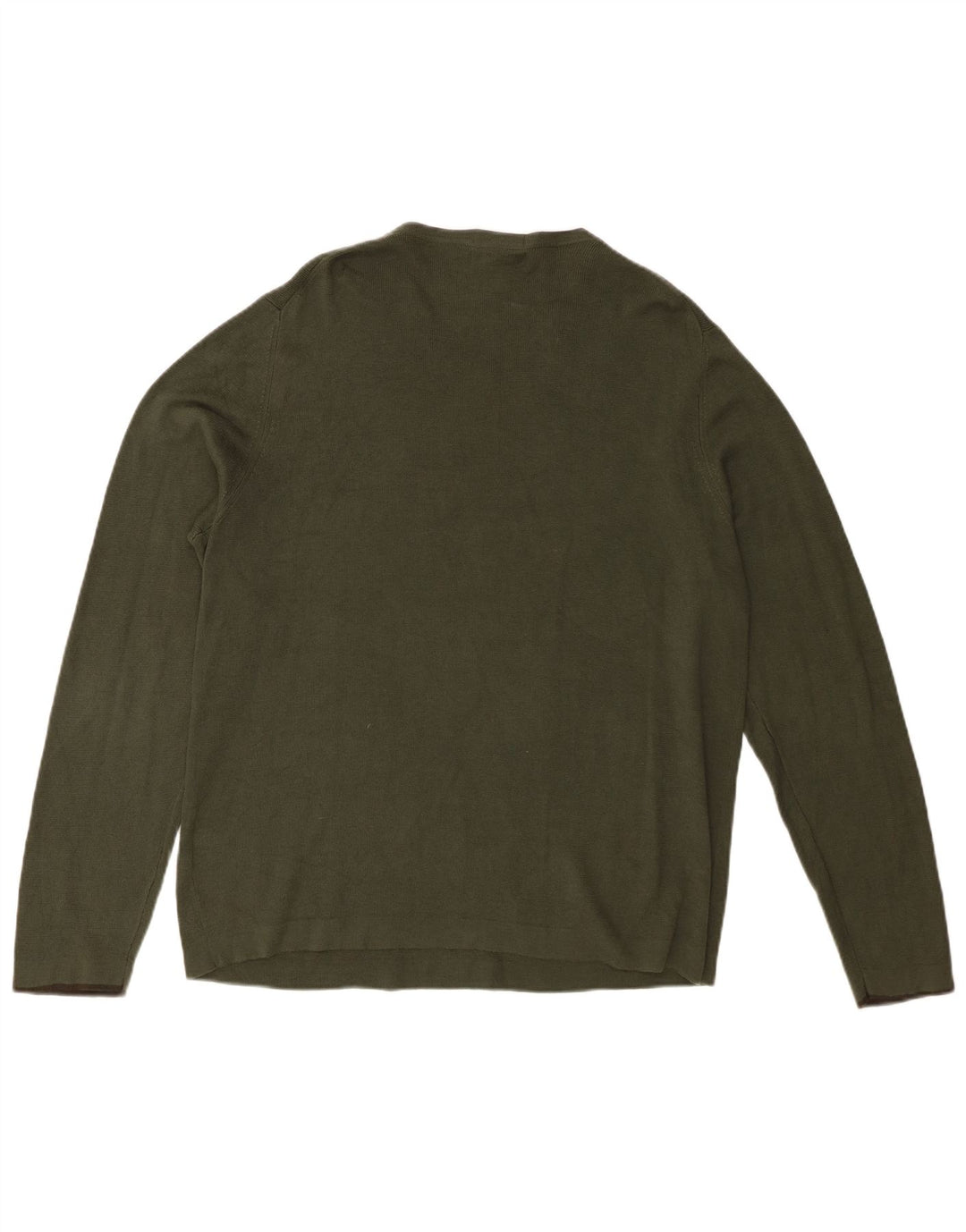 Eddie Bauer Herre V-hals sweater Medium Khaki Bomuld