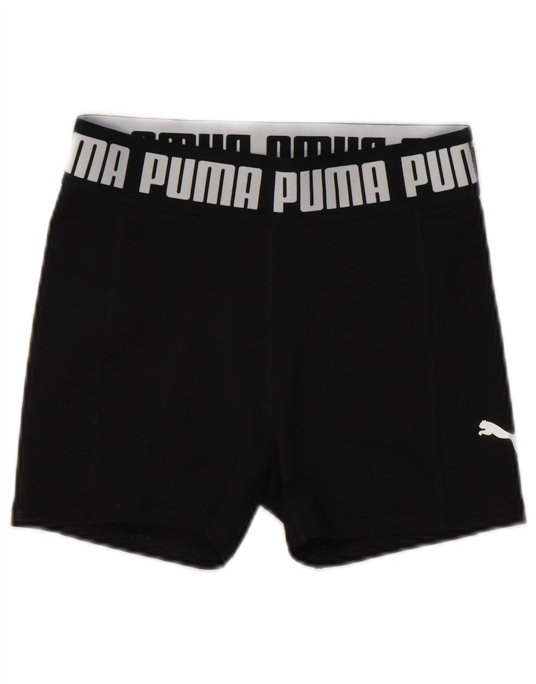 PUMA Womens Graphic Sport Shorts UK 4 XS  Black Polyester