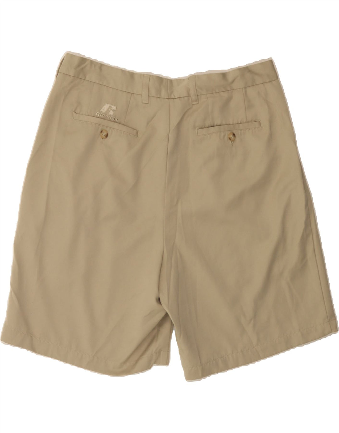 RUSSELL ATHLETIC Mens Pegged Chino Shorts W36 Large  Beige Polyester Vintage Russell Athletic and Second-Hand Russell Athletic from Messina Hembry 