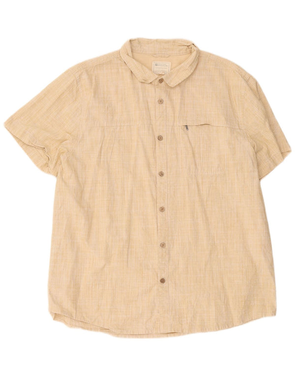 Mountain Warehouse Kortærmet Herreskjorte 2XL Beige Polyester