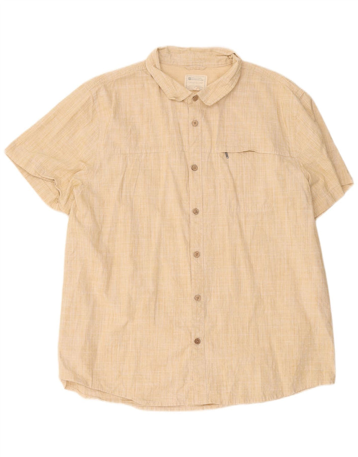 Mountain Warehouse Kortærmet Herreskjorte 2XL Beige Polyester