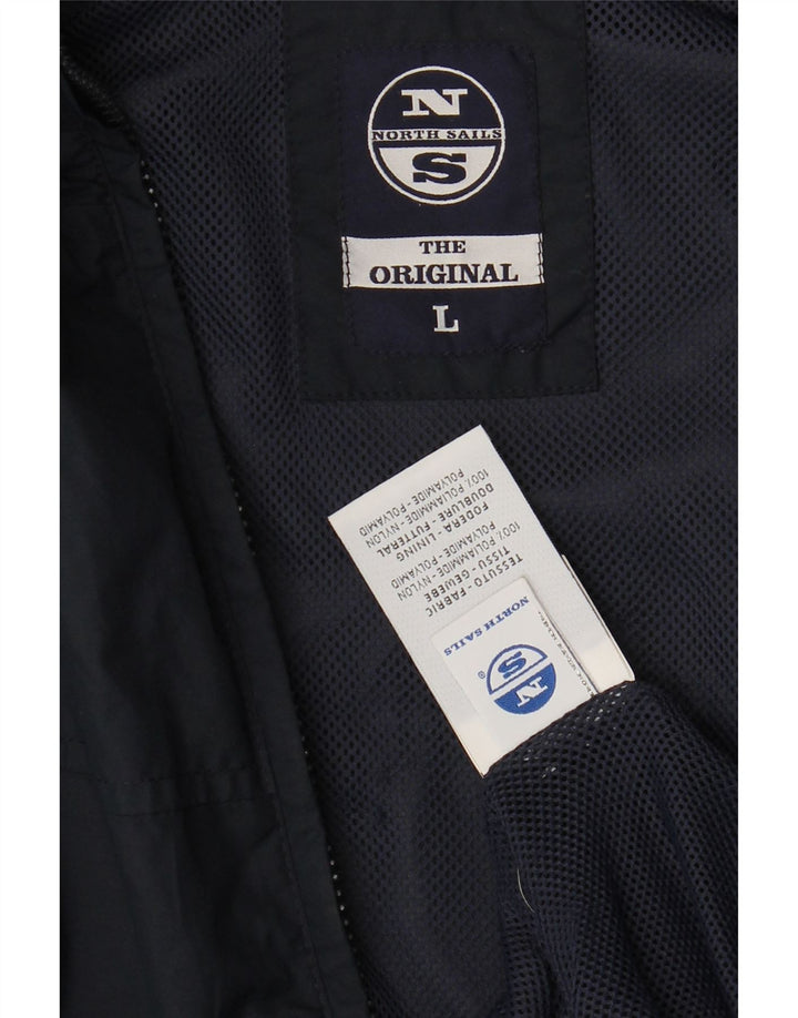 North Sails Herre Bomber Jacket UK 40 Large Navy Blue Polyamide