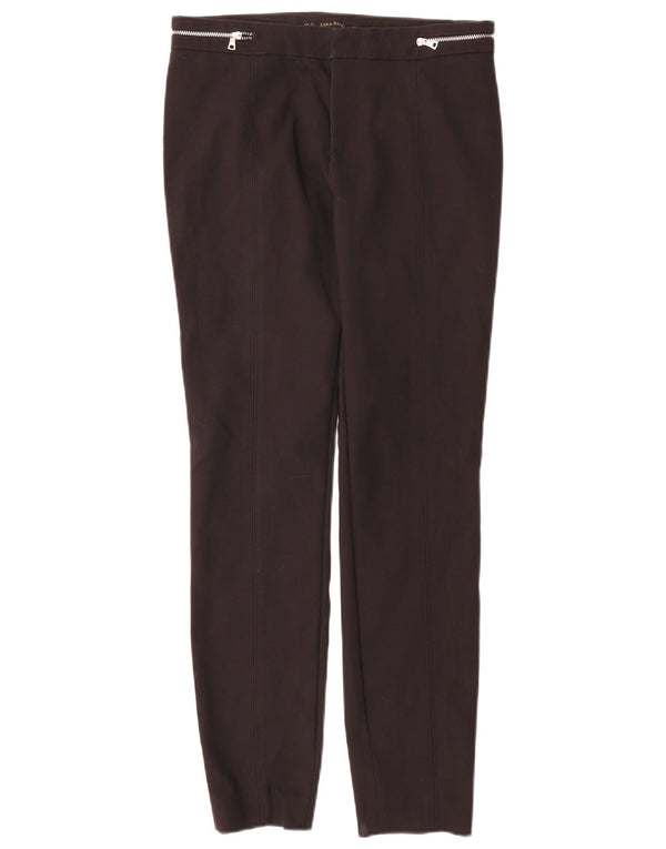 Zara Dame Skinny Casual Bukser EU 34 2XS W26 L29 Sort Bomuld
