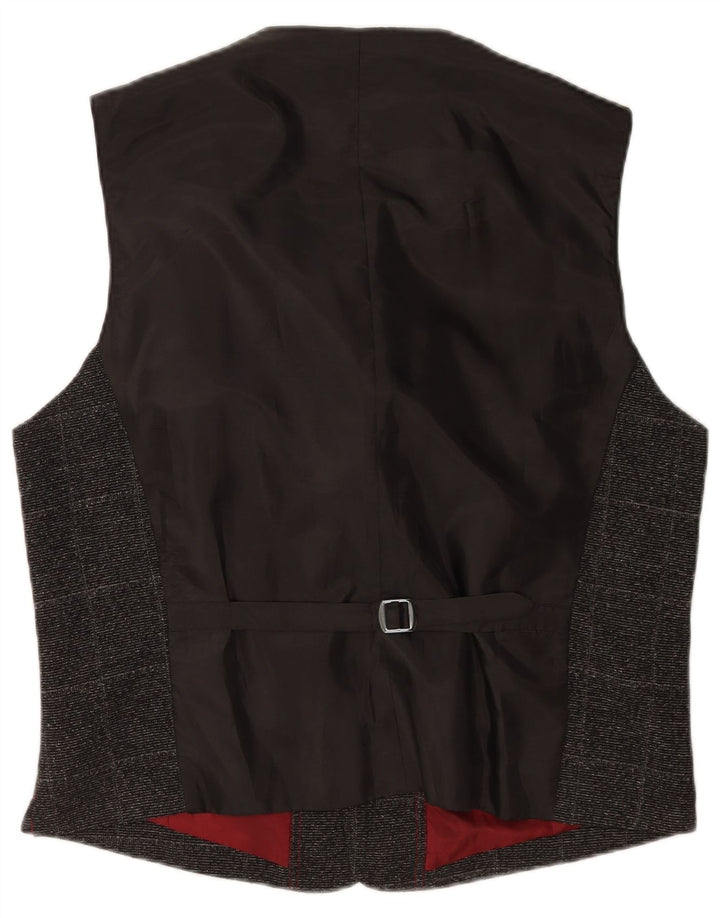 Engbers Herre Regular Fit Vest IT 54 XL Grå ternet polyester