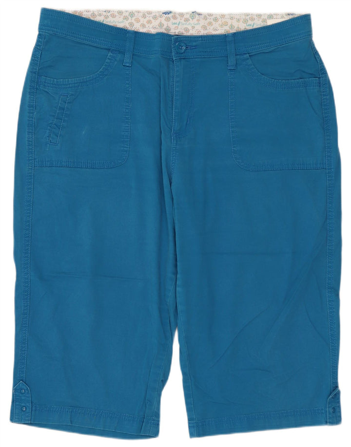 LEE Bermuda Shorts til kvinder US 16 2XL W36 Blå Bomuld