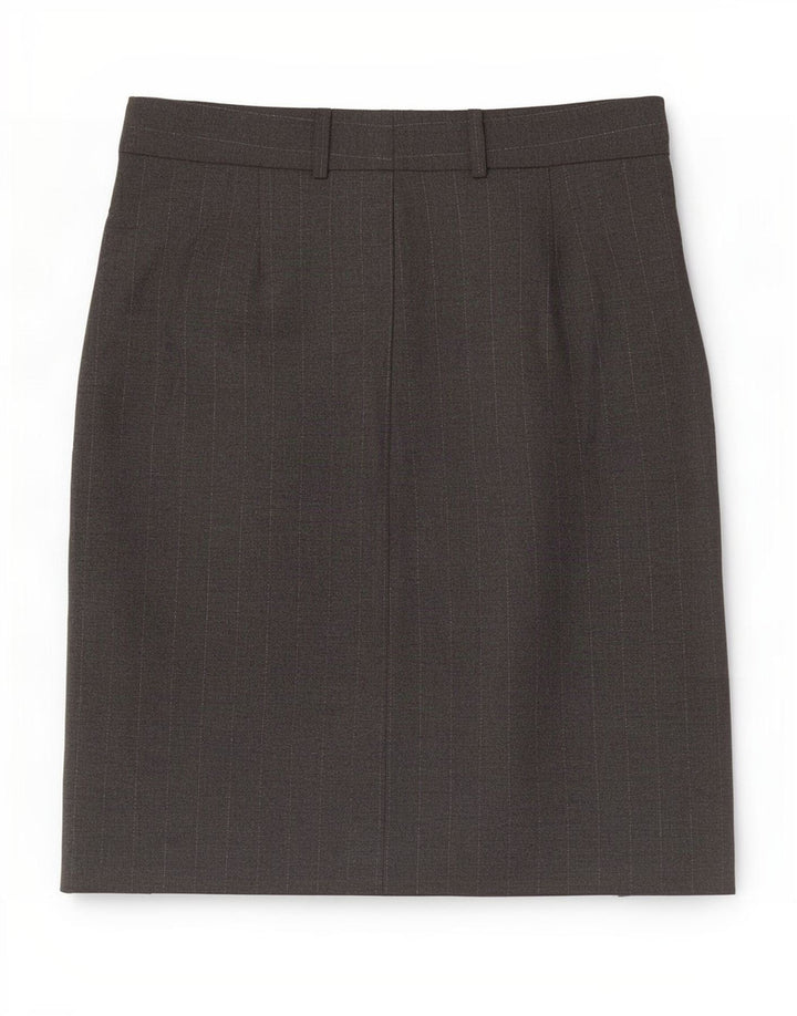 Mango Pencil Nederdel til kvinder EU 40 Medium W32 Gråstribet polyester