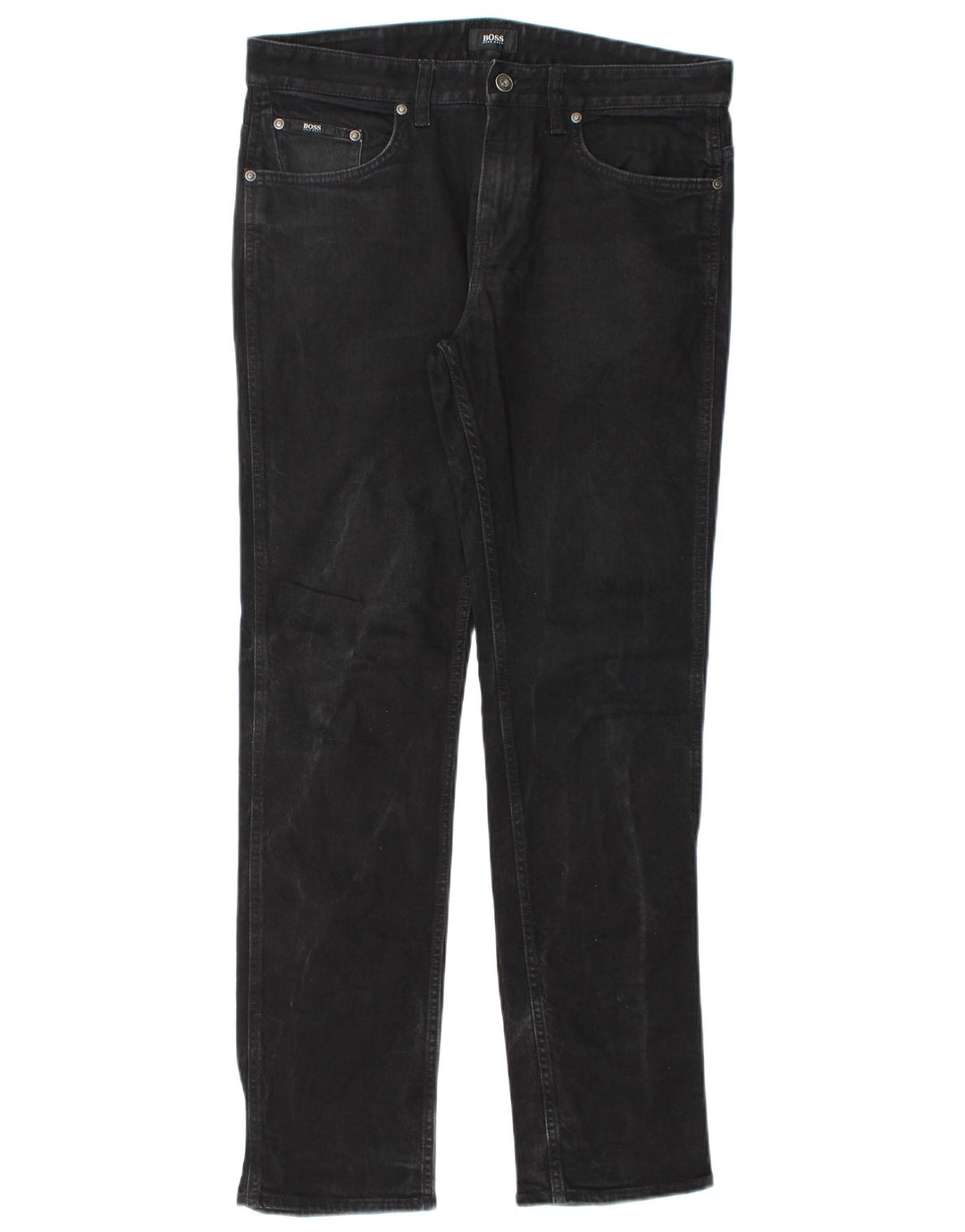 Hugo Boss Herre Slim Jeans W32 L32 Sort Bomuld