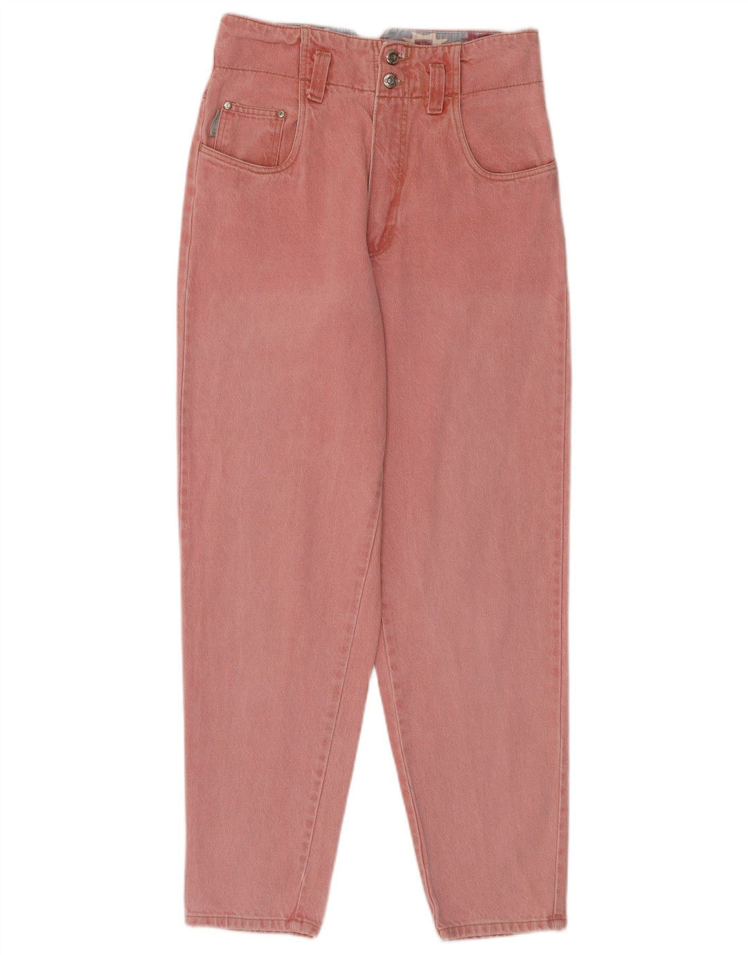 JONNY-Q Kvinder Højtaljede Jeans UK 12 Medium W30 L32 Pink Bomuld