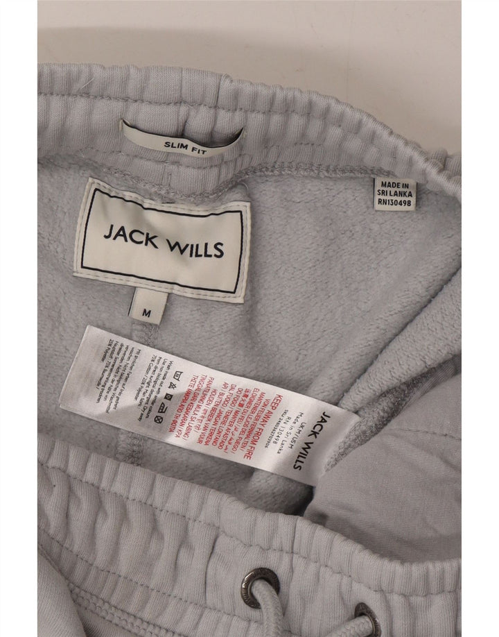 JACK WILLS Mens Slim Fit Tracksuit Trousers Joggers Medium  Blue Cotton Vintage Jack Wills and Second-Hand Jack Wills from Messina Hembry 