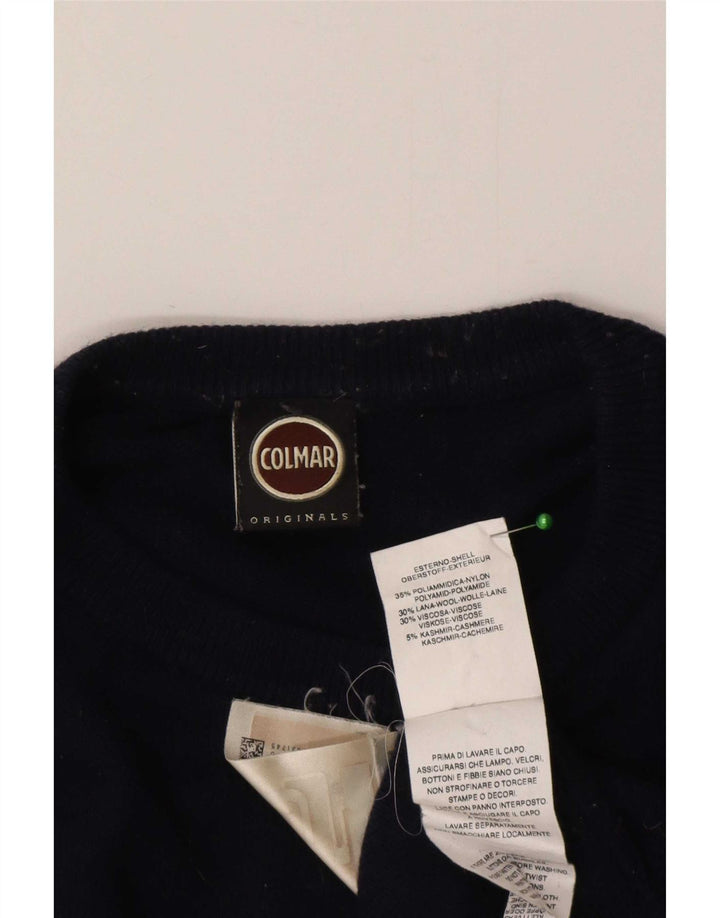 Colmar Herre Crew Neck Jumper Sweater Large Navy Blue Polyamid