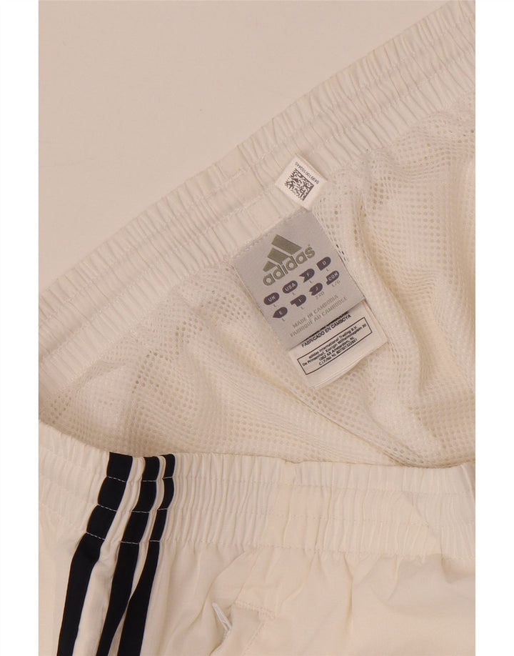 Adidas Herre Capri Cargo Træningsdragt Bukser Large White Polyester