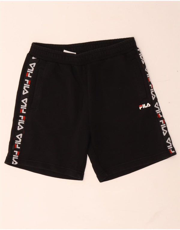 Fila Boys Graphic Sports Shorts 11-12 år Sort Bomuld