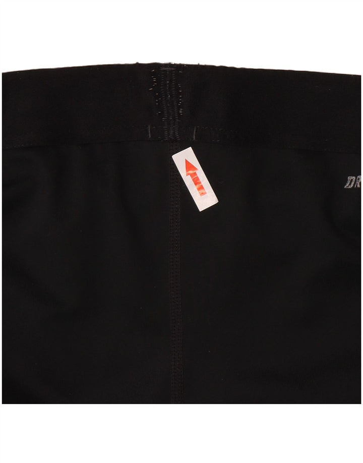 Nike Dame Dri Fit Capri Leggings UK 10 Small Black Polyester
