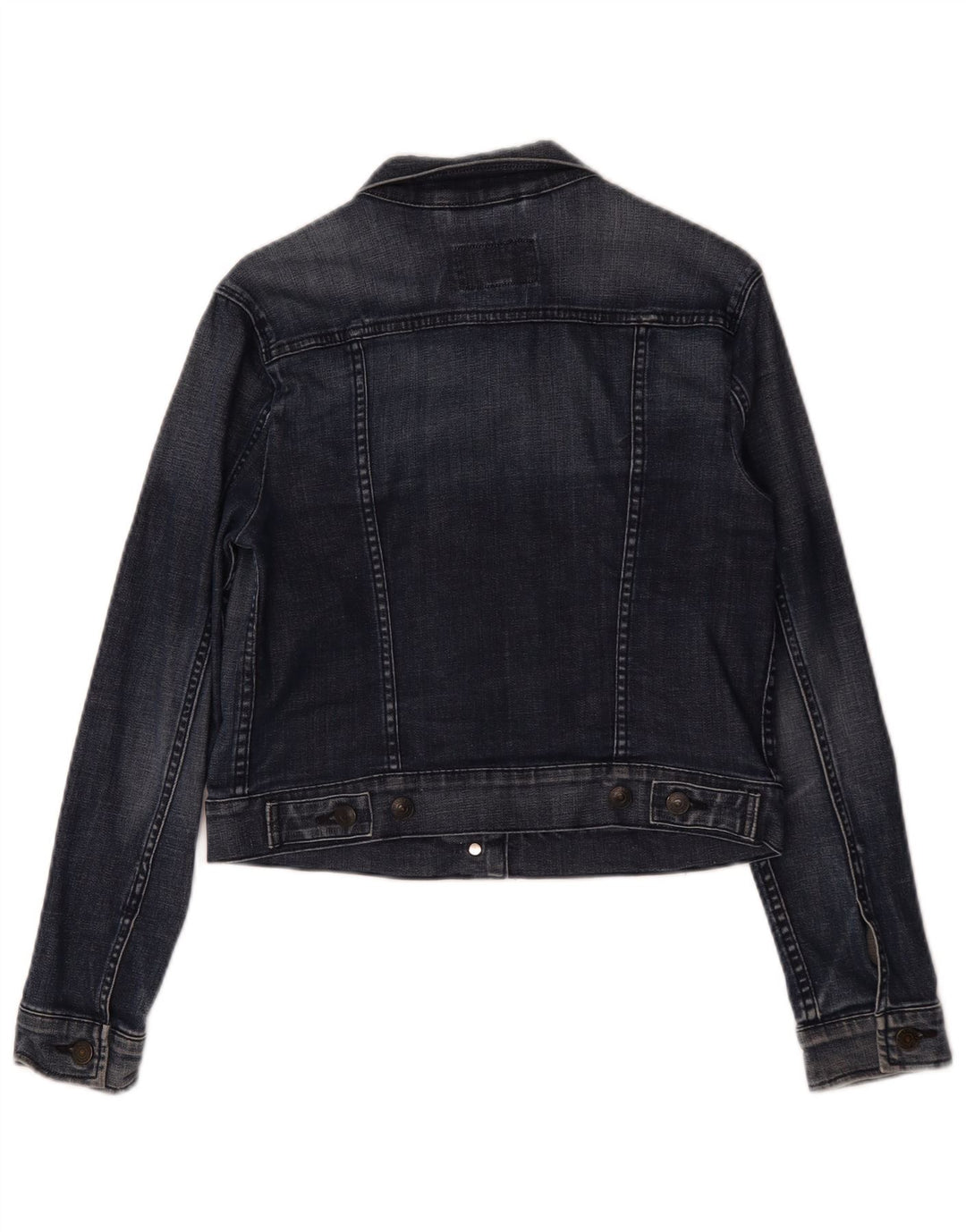 Levi's Womens Crop denimjakke UK 12 Medium Navyblå Bomuld