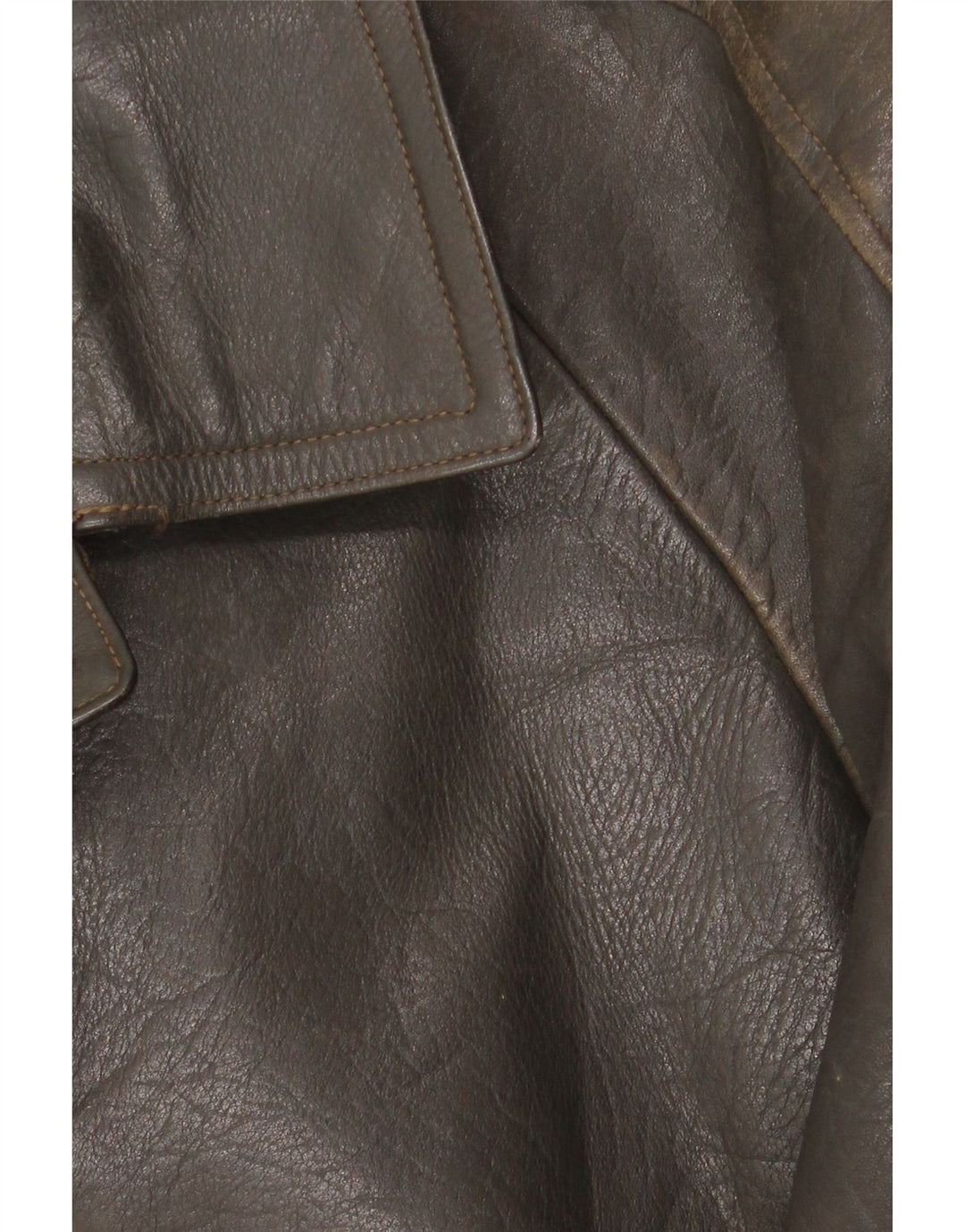 Vintage herre læderjakke IT 48 Medium Khaki