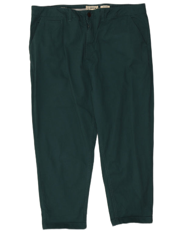 Fat Face Dame Crop Chino Bukser UK 18 XL W40 L25 Grøn Bomuld