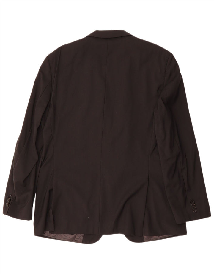 HUGO BOSS Herre 2-knaps blazerjakke EU 52 XL Sort viskose