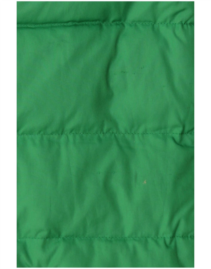 American Eagle Outfitters Womens Polstret Gilet UK 10 Small Green Polyester