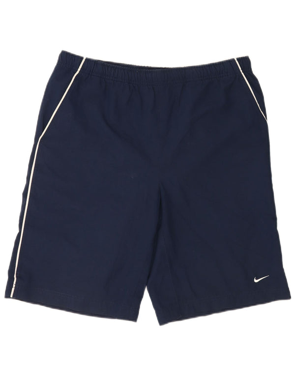 Nike Herre grafiske almindelige sportsshorts Medium marineblå polyestersport