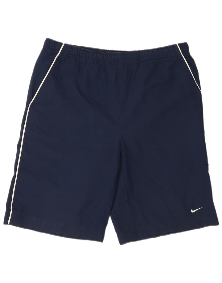 Nike Herre grafiske almindelige sportsshorts Medium marineblå polyestersport