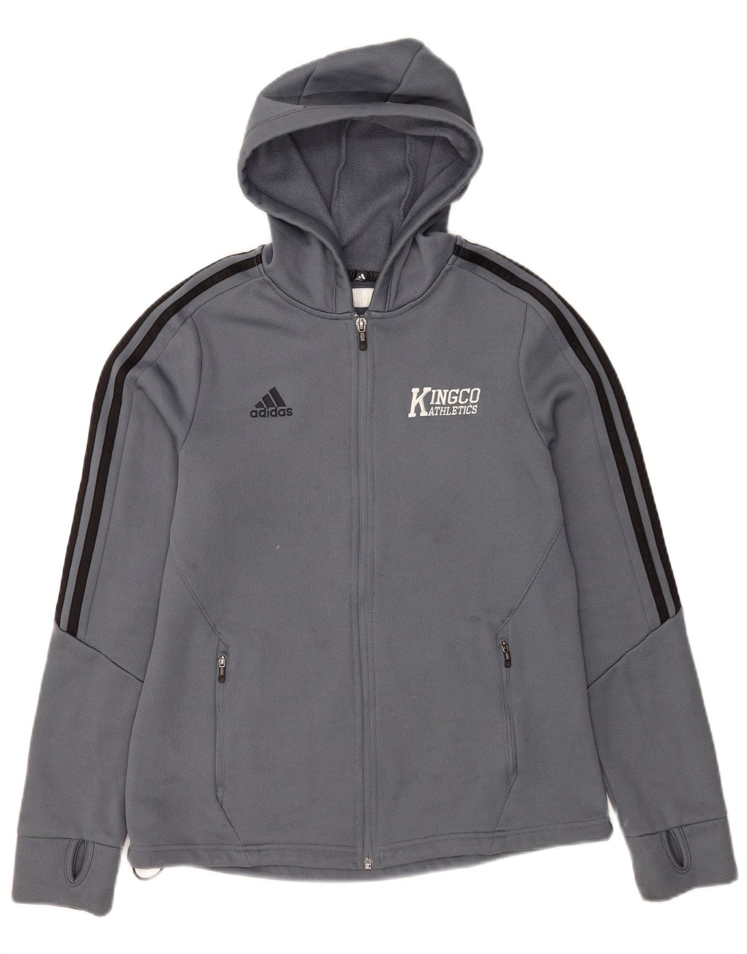 Adidas Herre Climawarm Hættetrøje med lynlås mellemblå polyester