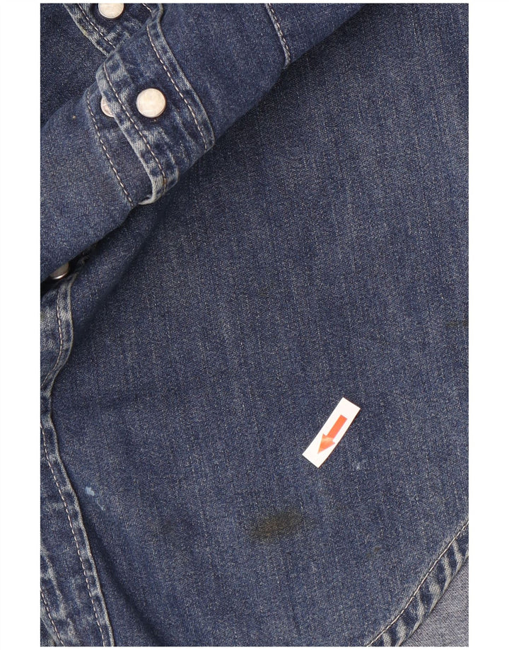 Levi's Denimskjorte til mænd, medium blå bomuld