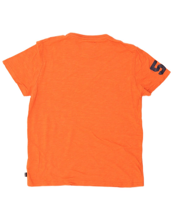 Superdry Grafisk T-shirt top til mænd 2XL orange bomuld