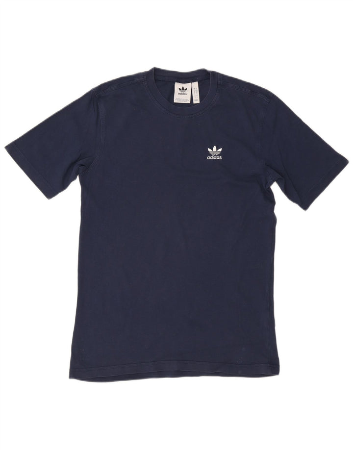 Adidas T-shirt top til mænd, lille marineblå bomuld