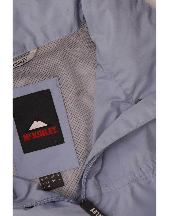 MC Kinley Dame Regnjakke UK 16 Stor Blå Polyester
